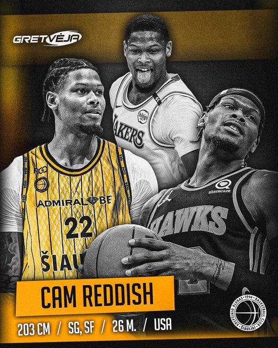 立陶宛BC Siauliai队官方宣布签下2019年选秀第十顺位球员雷迪什